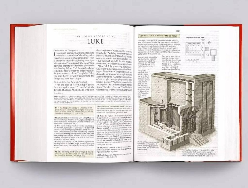 New! ESV Study Bible Large Print Hardcover Crossway T Desmond Alexander English - Picture 3 of 7